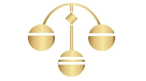 The pawnbroker's symbol of three golden balls suspended from a bar